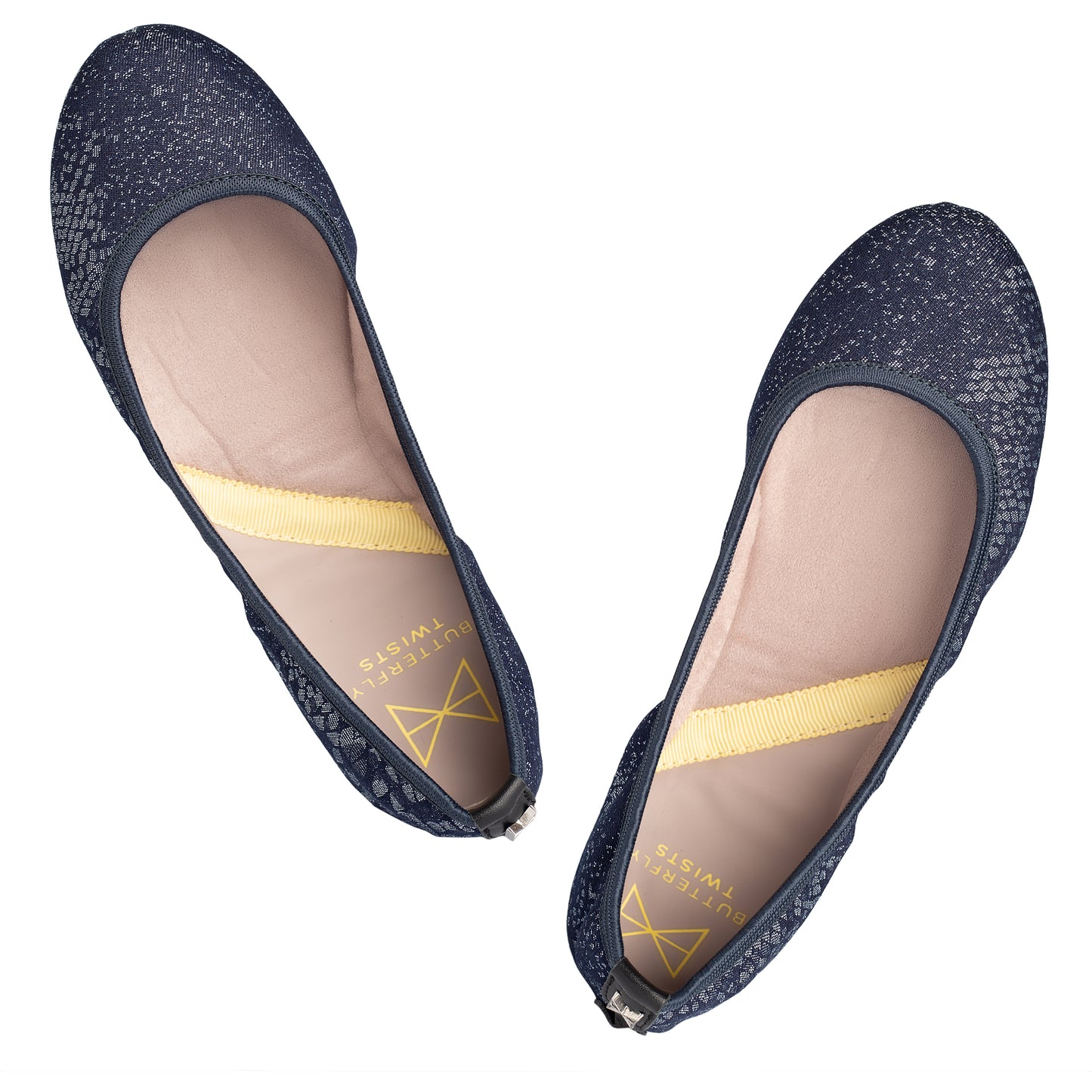SOPHIA Ballet Flat Shoes - Denim Snake