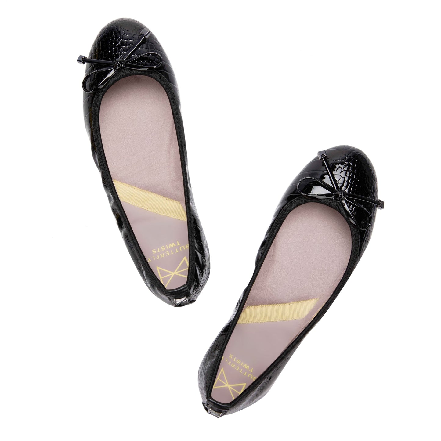 FRANKIE BLACK PATENT CROC SS23