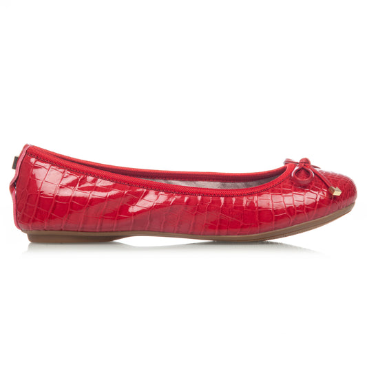 FRANKIE RED PATENT CROC SS23